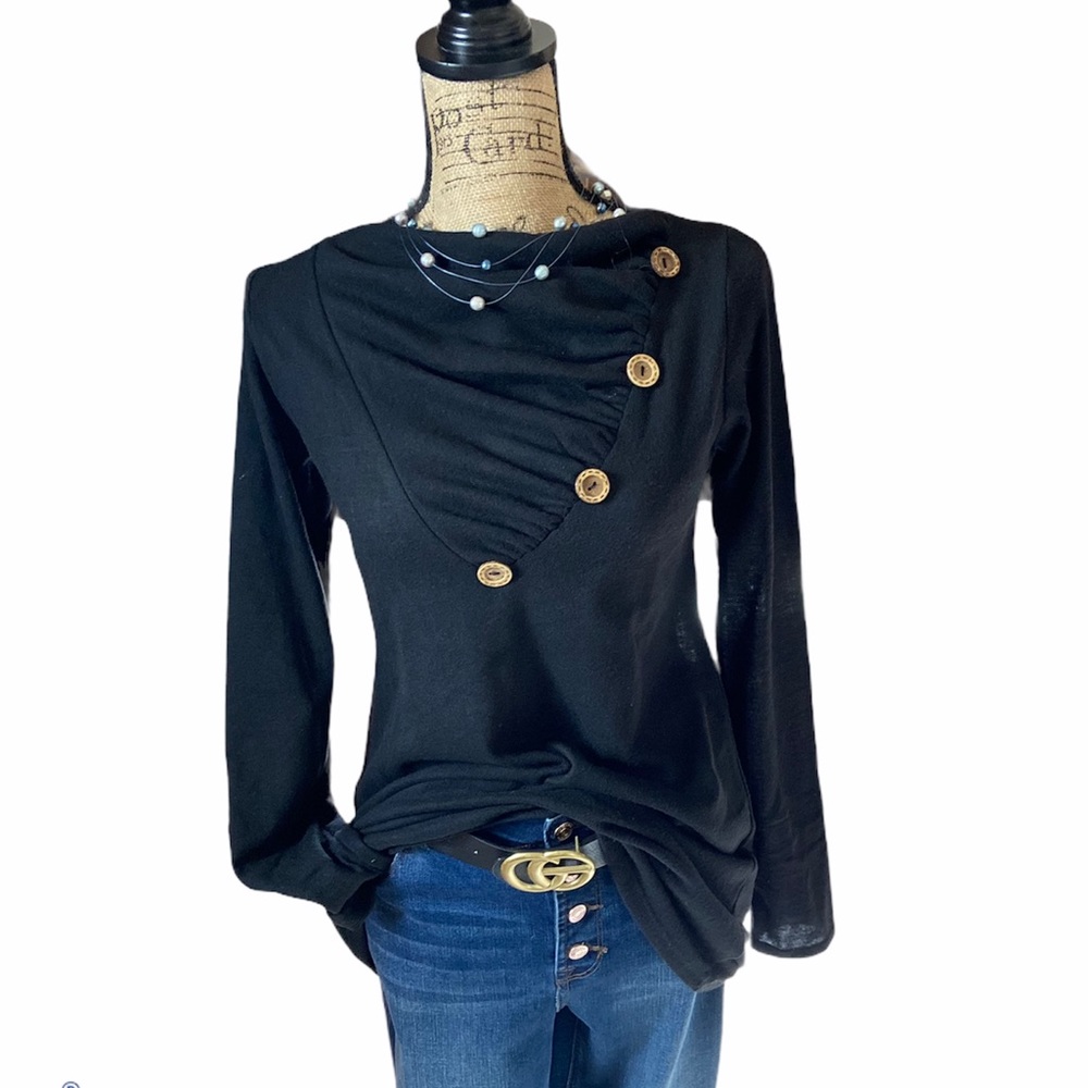 Ten6 ten black long sleeved sweater